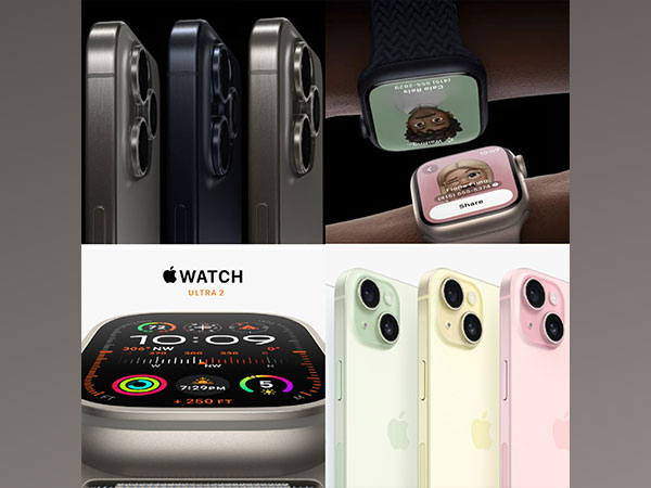iPhone 15 pro, Apple Watch Series 9, Apple Watch Ultra 2, iPhone 15 (Image source: Twitter)