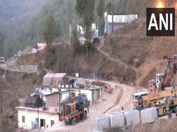 Latest visual shot by ANI from the Silkyara tunnel site