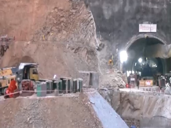 Morning visuals from Silkyara tunnel in Uttarkashi (Photo/ANI)