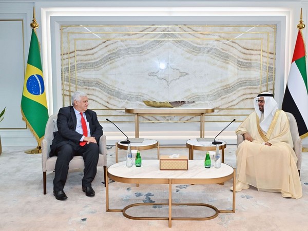 Ali Al Nuaimi meets Secretary for International Relations of Brazil's Workers' Party (Source: WAM)