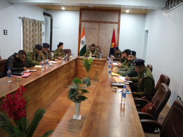 Kashmir IGP chairs security review meetings. (Photo/Kashmir police)